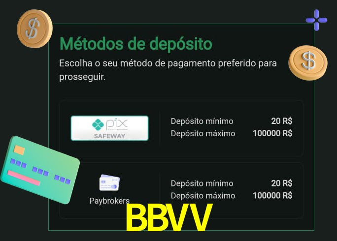 O cassino BBVV oferece uma grande variedade de métodos de pagamento
